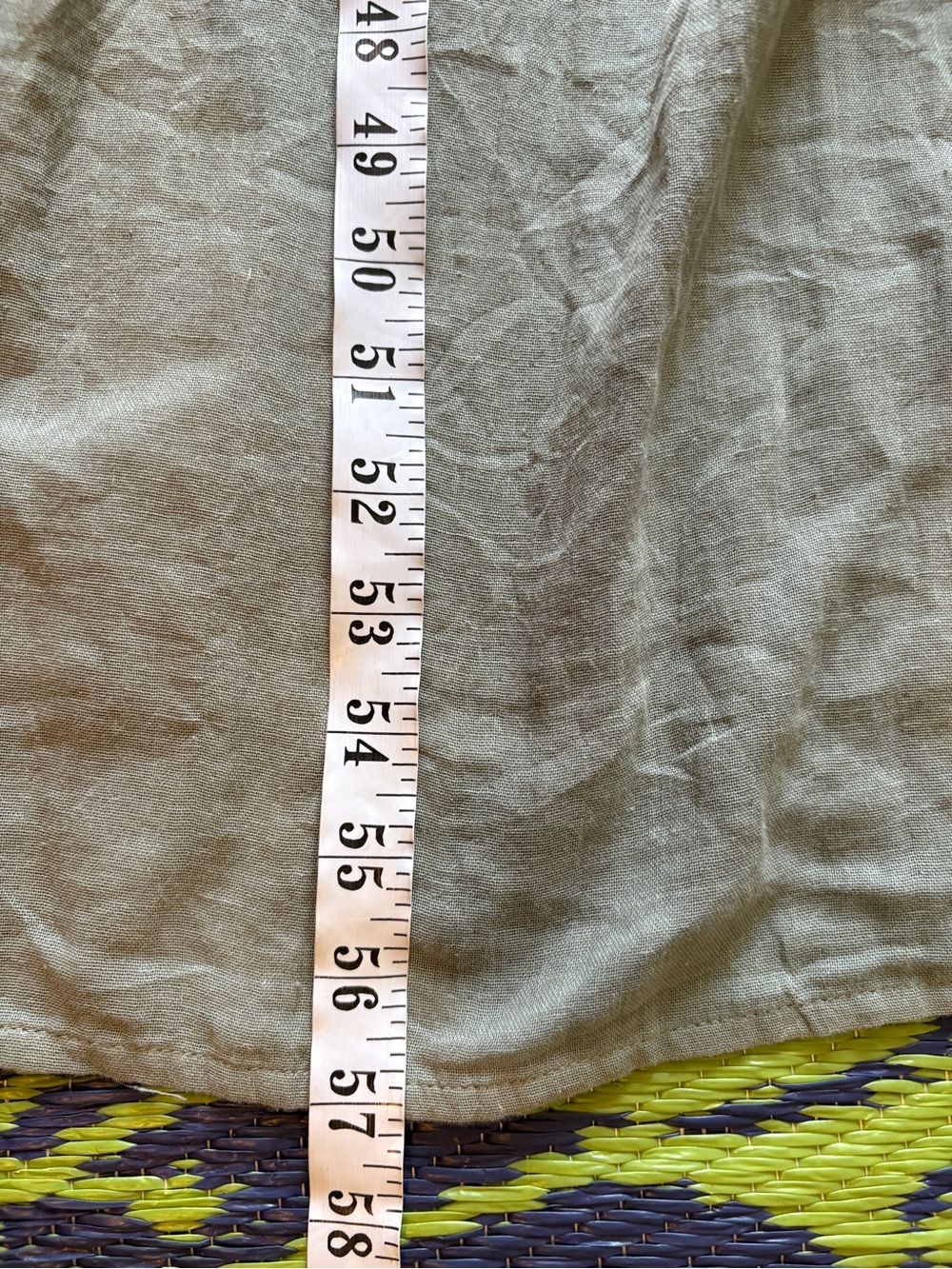 ICHI 100% Gauze Cotton MAXI DRESS Size Medium Sage Green Sleeveless Flowy Casual - Picture 10 of 10